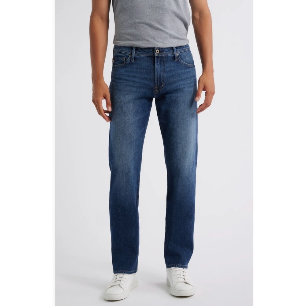 AG Adriano Goldschmied Men's The Graduate Tailored Leg Jeans 36x34 Dark Wash